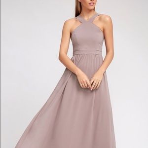 Lulus BEAUTIFUL taupe dress